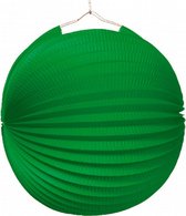 lampion 25 cm papier/metaal groen