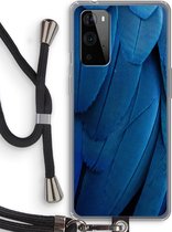 Case Company® - OnePlus 9 Pro hoesje met Koord - Pauw - Telefoonhoesje met Zwart Koord - Bescherming aan alle Kanten en Over de Schermrand