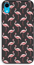 Case Company® - iPhone XR hoesje - Flamingo - Biologisch Afbreekbaar Telefoonhoesje - Bescherming alle Kanten en Schermrand