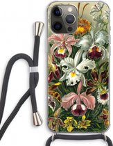 Case Company® - iPhone 12 Pro hoesje met Koord - Haeckel Orchidae - Telefoonhoesje met Zwart Koord - Extra Bescherming aan alle Kanten en Over de Schermrand