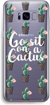 Case Company® - Samsung Galaxy S8 Plus hoesje - Cactus quote - Soft Cover Telefoonhoesje - Bescherming aan alle Kanten en Schermrand