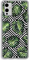 Case Company® - OnePlus 9 hoesje - Geometrische jungle - Soft Cover Telefoonhoesje - Bescherming aan alle Kanten en Schermrand