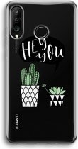 Case Company® - Huawei P30 Lite hoesje - Hey you cactus - Soft Cover Telefoonhoesje - Bescherming aan alle Kanten en Schermrand