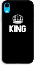 Case Company® - iPhone XR hoesje - King zwart - Biologisch Afbreekbaar Telefoonhoesje - Bescherming alle Kanten en Schermrand