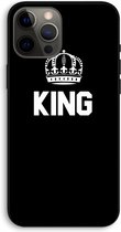 Case Company® - iPhone 12 Pro Max hoesje - King zwart - Biologisch Afbreekbaar Telefoonhoesje - Bescherming alle Kanten en Schermrand