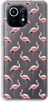 Case Company® - Xiaomi Mi 11 hoesje - Flamingo - Soft Cover Telefoonhoesje - Bescherming aan alle Kanten en Schermrand