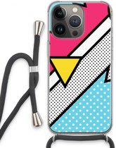 Case Company® - iPhone 13 Pro hoesje met Koord - Pop Art #3 - Telefoonhoesje met Zwart Koord - Extra Bescherming aan alle Kanten en Over de Schermrand