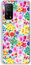 Case Company® - Xiaomi Mi 10T hoesje - Little Flowers - Soft Cover Telefoonhoesje - Bescherming aan alle Kanten en Schermrand