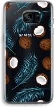 Case Company® - Samsung Galaxy S7 Edge hoesje - Kokosnoot - Soft Cover Telefoonhoesje - Bescherming aan alle Kanten en Schermrand