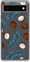 Case Company® - Google Pixel 6 hoesje - Kokosnoot - Soft Cover Telefoonhoesje - Bescherming aan alle Kanten en Schermrand