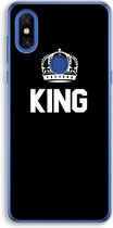 Case Company® - Xiaomi Mi Mix 3 hoesje - King zwart - Soft Cover Telefoonhoesje - Bescherming aan alle Kanten en Schermrand