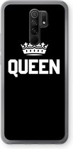 Case Company® - Xiaomi Redmi 9 hoesje - Queen zwart - Soft Cover Telefoonhoesje - Bescherming aan alle Kanten en Schermrand