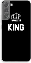 Case Company® - Samsung Galaxy S22 Plus hoesje - King zwart - Soft Cover Telefoonhoesje - Bescherming aan alle Kanten en Schermrand