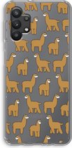 Case Company® - Samsung Galaxy A32 5G hoesje - Alpacas - Soft Cover Telefoonhoesje - Bescherming aan alle Kanten en Schermrand