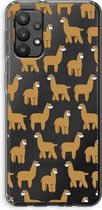 Case Company® - Samsung Galaxy A32 4G hoesje - Alpacas - Soft Cover Telefoonhoesje - Bescherming aan alle Kanten en Schermrand