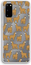 Case Company® - Samsung Galaxy S20 hoesje - Alpacas - Soft Cover Telefoonhoesje - Bescherming aan alle Kanten en Schermrand