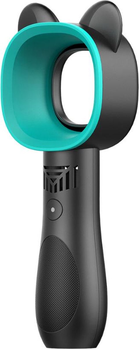 Darenci Ventilator - Draadloze - Portable Fan - Bladeless - Bladloos - 3 snelheden - Handventilator - USB Kabel - Kindvriendelijk - Diervriendelijk - Zwart/Blauw