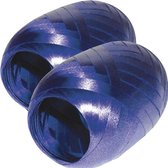 2x Inpaklint Krullint Decoratielint Cadeaulint Sierlint - Blauw - 20m x 5mm - Gratis Verzonden