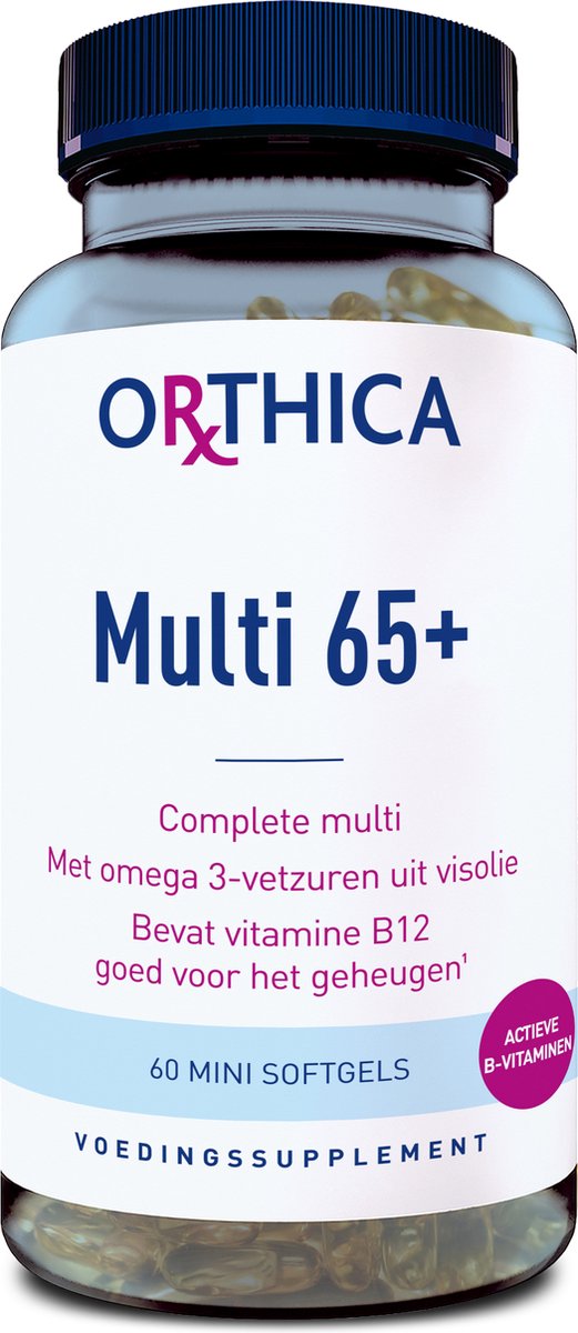 Goedkoopste Orthica Multi 65 - multivitamine voor 65 plusser - 60 mini softgels