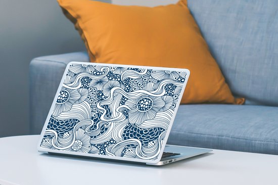 Sticker pour ordinateur portable - 11,6 pouces - Motif - Fleurs - Botanique - 30x21cm - Autocollants pour ordinateur portable - Skin pour ordinateur portable - Housse