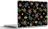 Laptop sticker - 13.3 inch - Vlinder - Patroon - Insecten - 31x22,5cm - Laptopstickers - Laptop skin - Cover