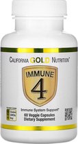 Multi - Immune 4 - Ondersteuning immuunsysteem - Vitamine C & D & Zink & Selenium - 60 veggie caps - California Gold Nutrition - AANBIEDING