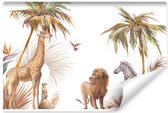 Fotobehang Dieren Op Safari - Vliesbehang - 416 x 254 cm