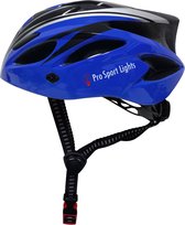 Fietshelm Heren/Dames Pro Sport Lights - Blauw/Zwart - Medium 52/58cm