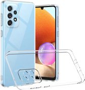 Transparant hoesje geschikt voor Samsung Galaxy A53 Hoesje Transparant - Doorzichtig hoesje geschikt voor Samsung A53 5G hoesje Doorzichtig - Cover geschikt voor Samsung A53 Siliconen Hoesje Case Backcover - Clear