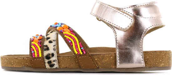 Sandalen | Meisjes | Light gold beads | Leer | Shoesme | Maat 32