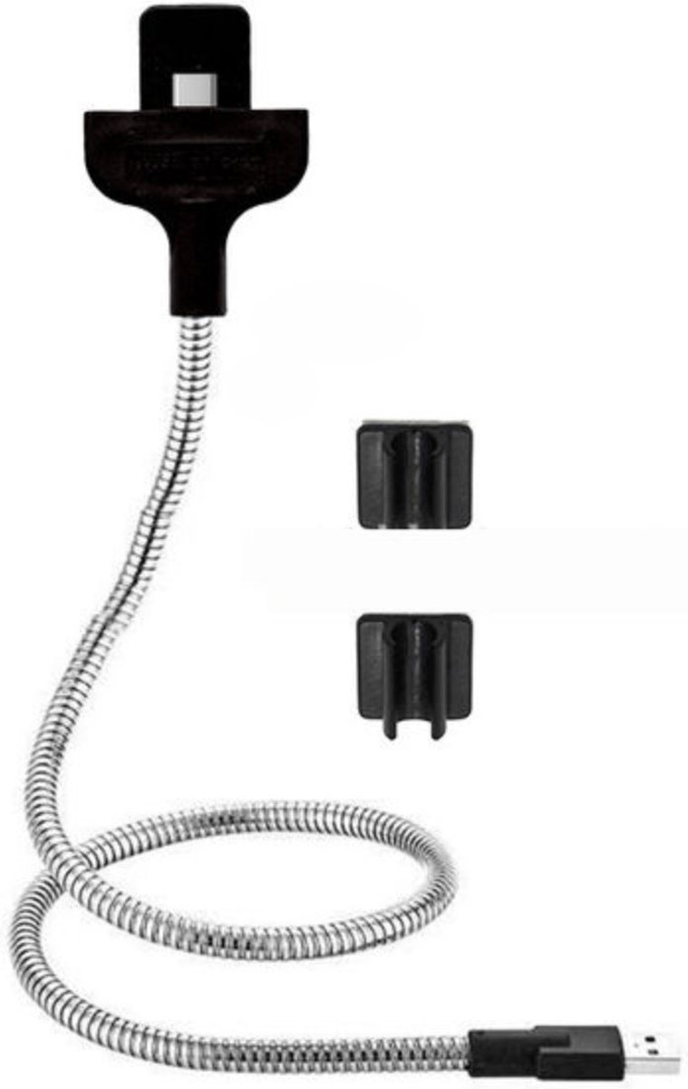 Kikkerland Flexibele Staande iPhone Lader – Smartphonehouder – Telefoniehouder – Universeel – Smartphone-accessoires – Wit