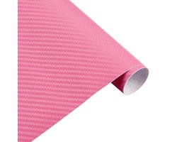 Auto wrap folie - carbon car wrap folie - 30 x 127 cm - Roze