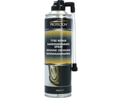 Protecton Bandenreparatie Spray - Voor noodreparaties - Repareren van kleine lekkages Voor tubeless banden - 500ml
