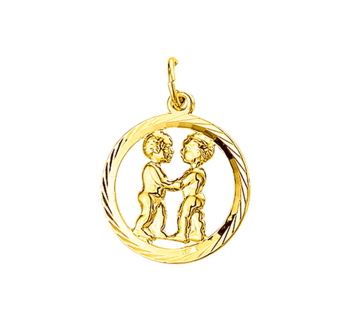 Marie-Celeste Hanger Sterrenbeeld Tweeling Gediamanteerd - Goud