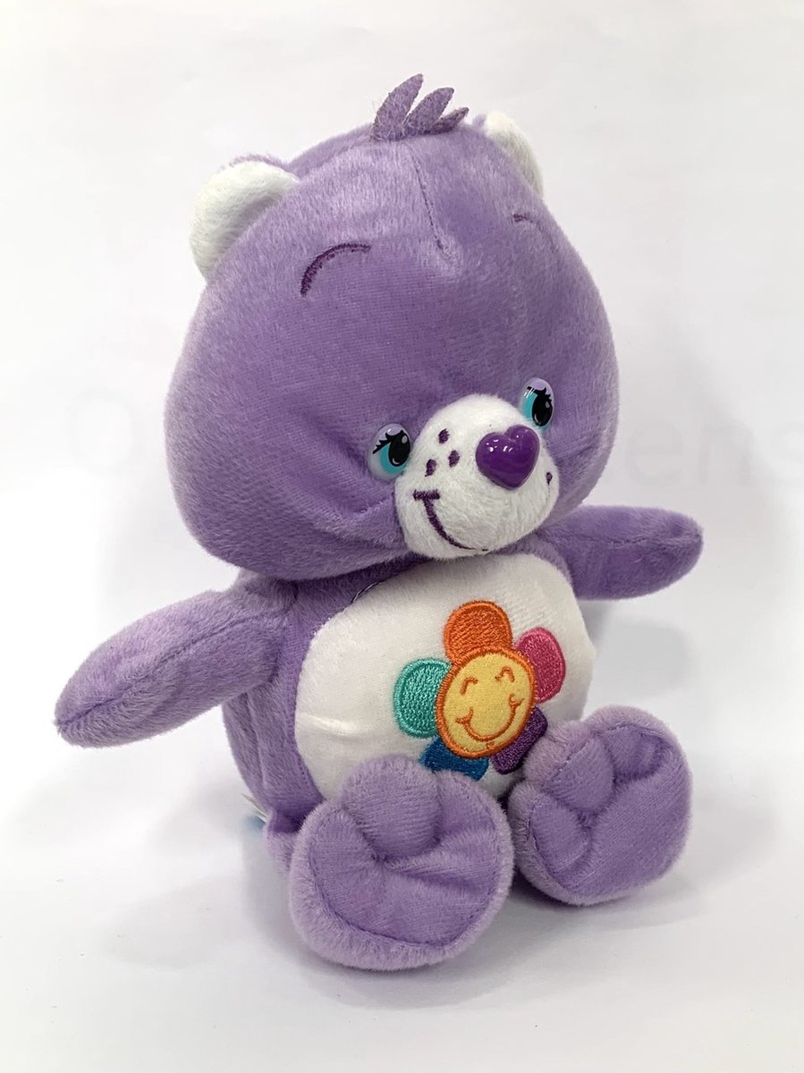 Care Bears - Troetelbeer knuffel - 25 cm - Lila - Pluche