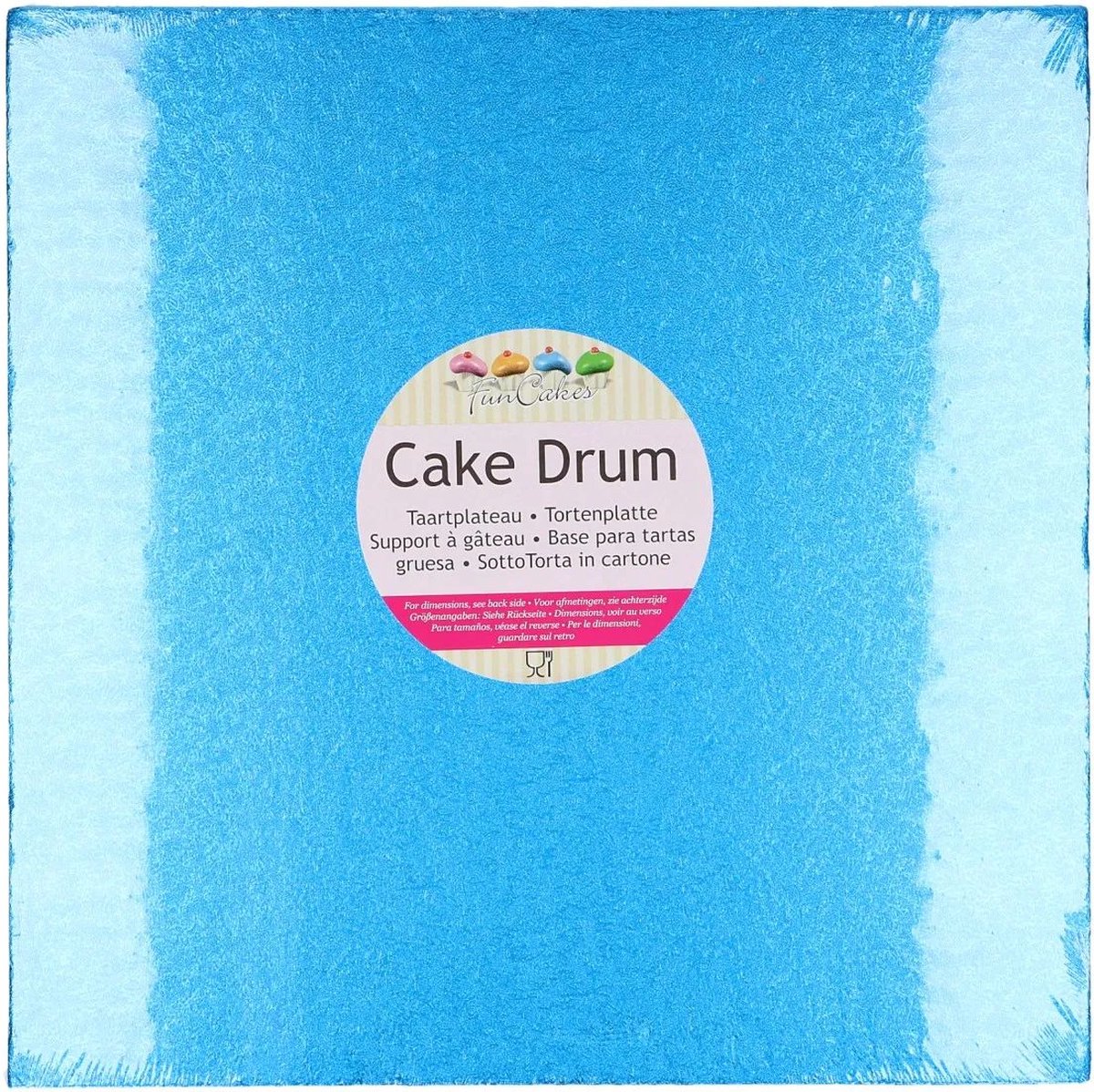 FunCakes - Cake Drum - Vierkant - 30,5 cm - Blauw