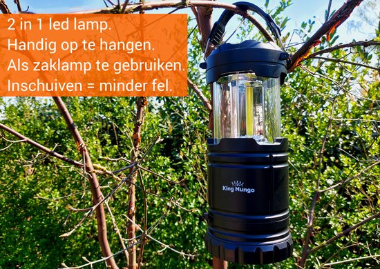 K Kasonic Oplaadbare LED Handlamp, USB Handlamp met Zoom, Noodlamp met Batterijniveau-indicator, Campinglamp voor Wandelen en Hondenuitlaten