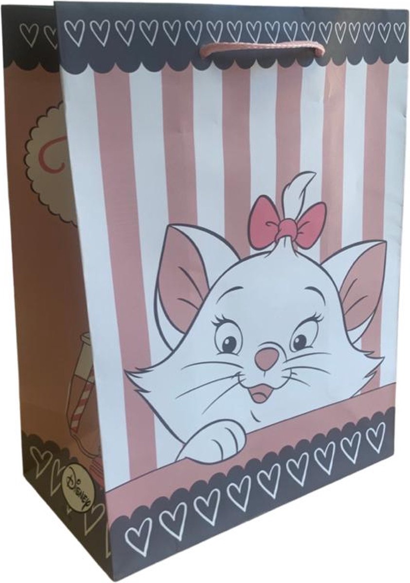 5 Luxe Disney Kitten Marie Cadeautasjes A5 formaat 18x23cm - Disney Papieren cadeautasjes met Full-color bedrukking
