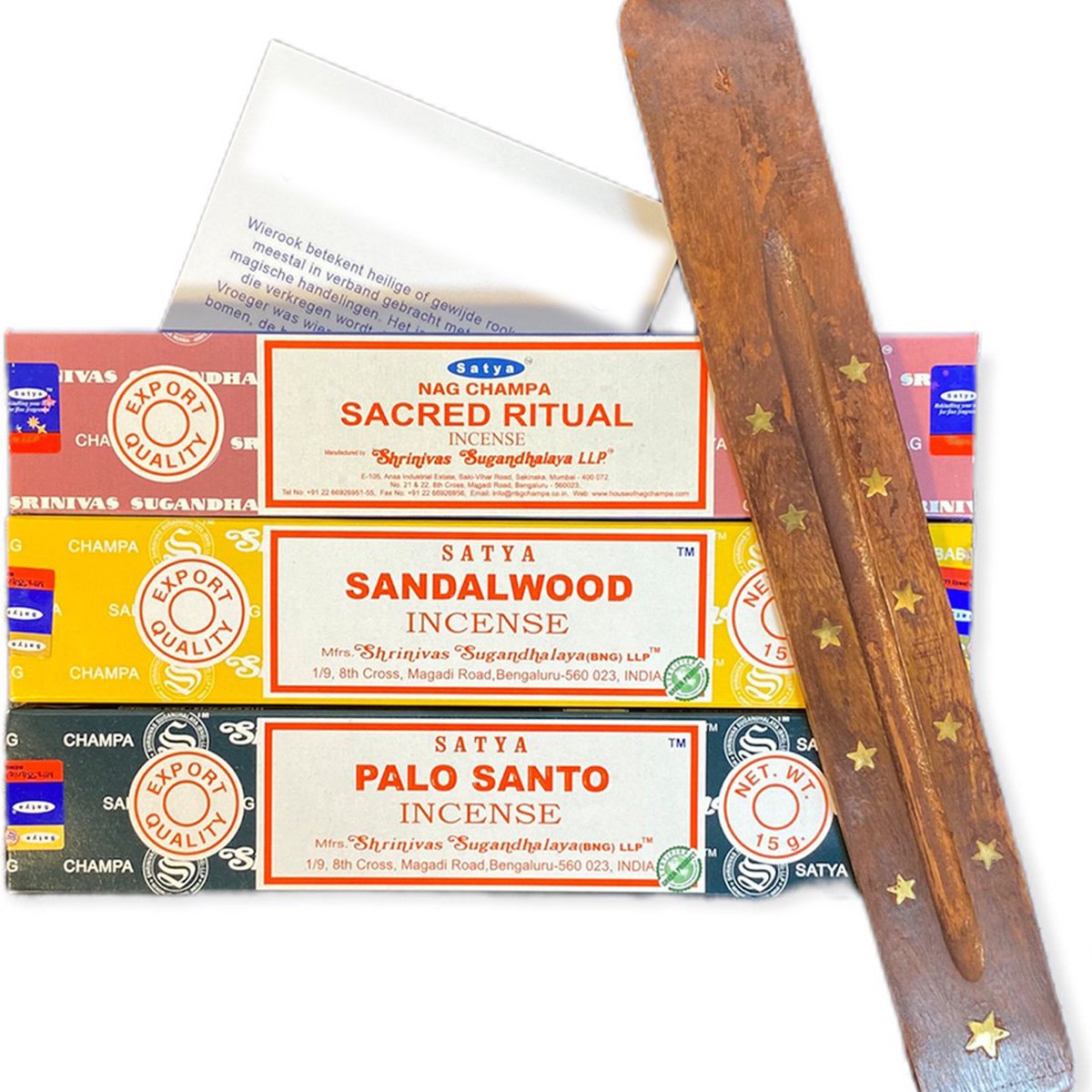 Satya - Lente Wierook Pakket - Sacred Ritual - Sandalwood - Palo Santo - Incense Sticks - wierook stokjes - Satya
