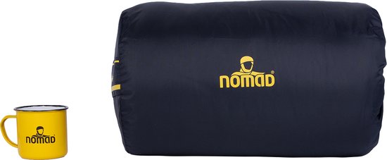 NOMAD® Bronco Slaapzak - 205x80cm Blauw - Lichtgewicht & Kwalitatief - Slaapzak - Incl Hoes - Zachte voering - Koordtunnel van NOMAD — afbeelding 5
