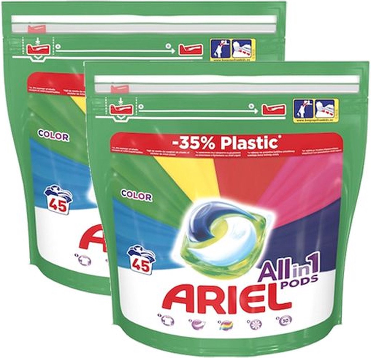 Ariel Allin1 Pods Color Wasmiddel - 45 stuks