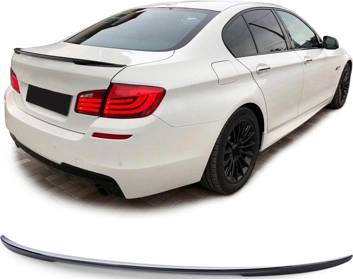 Bmw 5 Serie F10 F18 2010 t/m 2016 Kofferklep Spoiler Achterklep 520 530 540  550 M5 Styling Glans Zwart