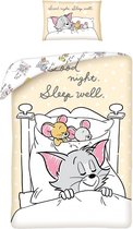 Tom and Jerry BABY Dekbedovertrek Sleep Well - 100 x 135 cm - Katoen