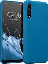 kwmobile telefoonhoesje geschikt voor Samsung Galaxy A30s - Hoesje voor smartphone - Back cover in Caribisch blauw