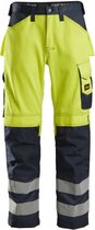 Snickers 3333 High-Vis Werkbroek, Klasse 2 - High-Vis Geel/Donker blauw - 60