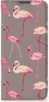 Stand Case Nokia G50 Hoesje met naam Flamingo