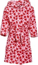 Playshoes - Fleece badjas voor meisjes - Aardbeien - Roze - maat 134-140cm