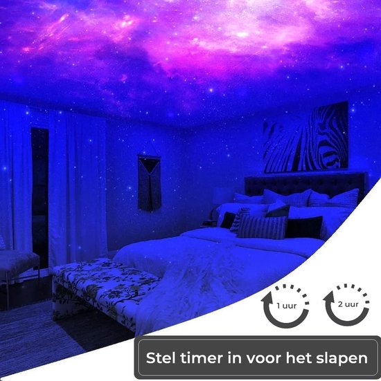 Originele Sterren projector lamp - 10 kleuren licht sterrenhemel (galaxy projector) van Zedar