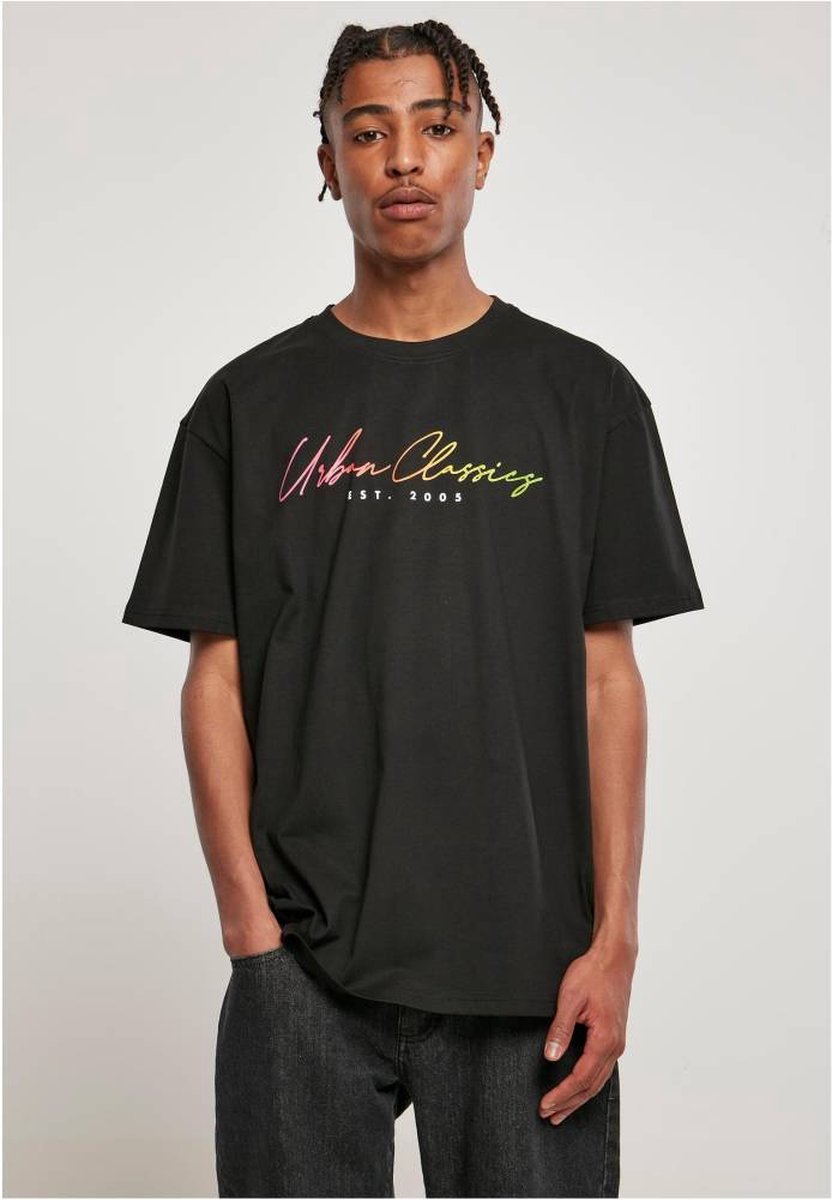 Urban Classics Script Logo Heren T-shirt S Zwart