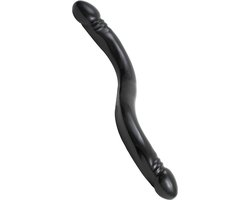 Doc Johnson Built In America dubbele dildo Smooth Double Header, 18 zwart - 44,96 cm